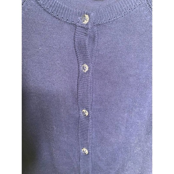 Cat & Jack Girl Navy Cardigan Sz 7/8 - Picture 3 of 4